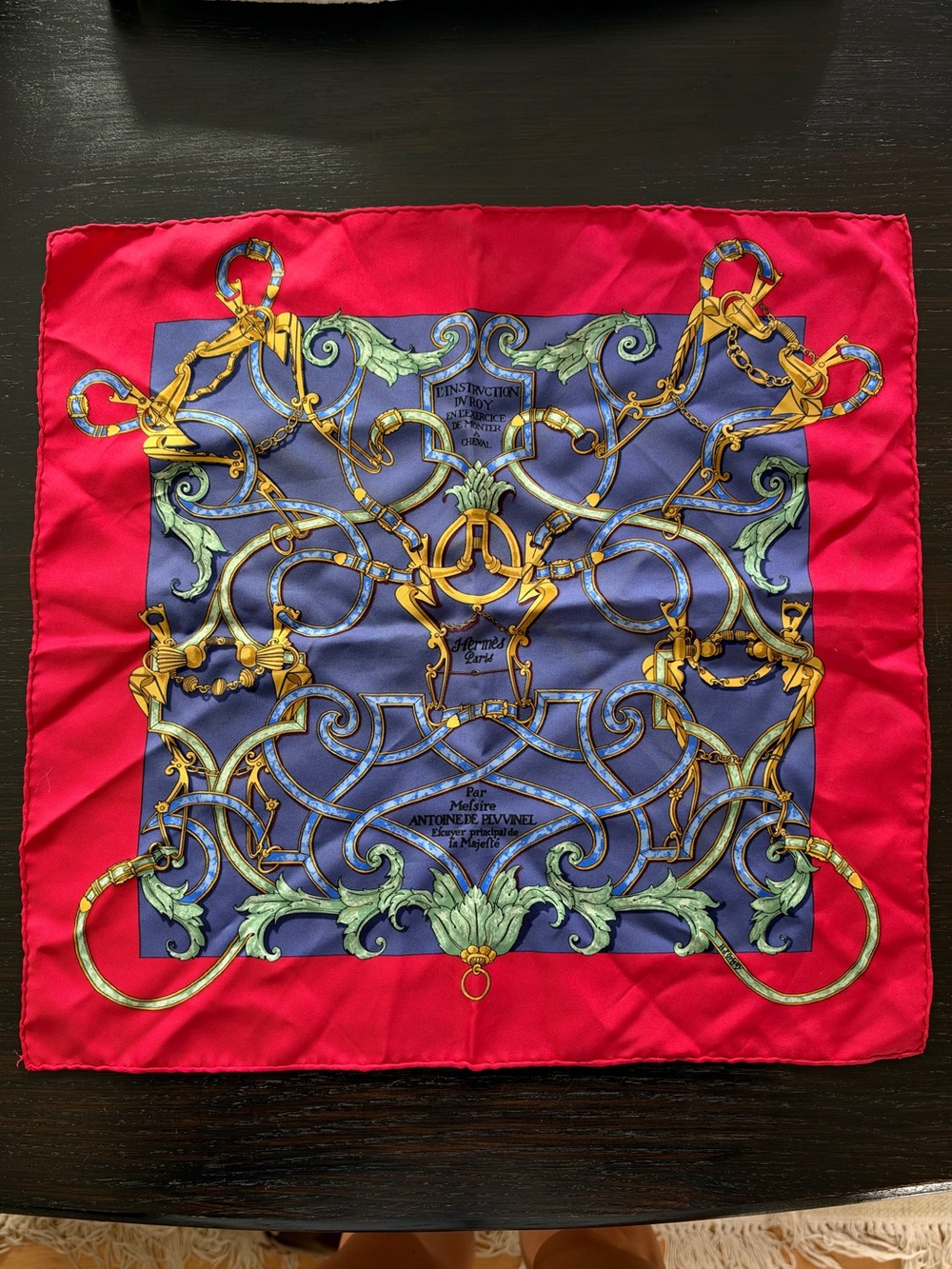 Hermes Carre 40 Silk Scarf L’Instruction du Roy